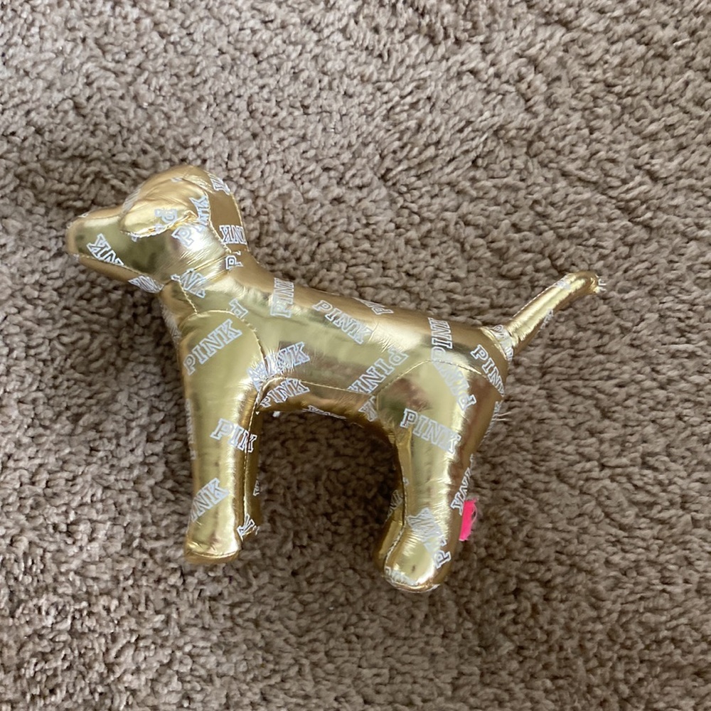 Victorias Secret Gold Pink Dog EUC - Picture 2 of 5